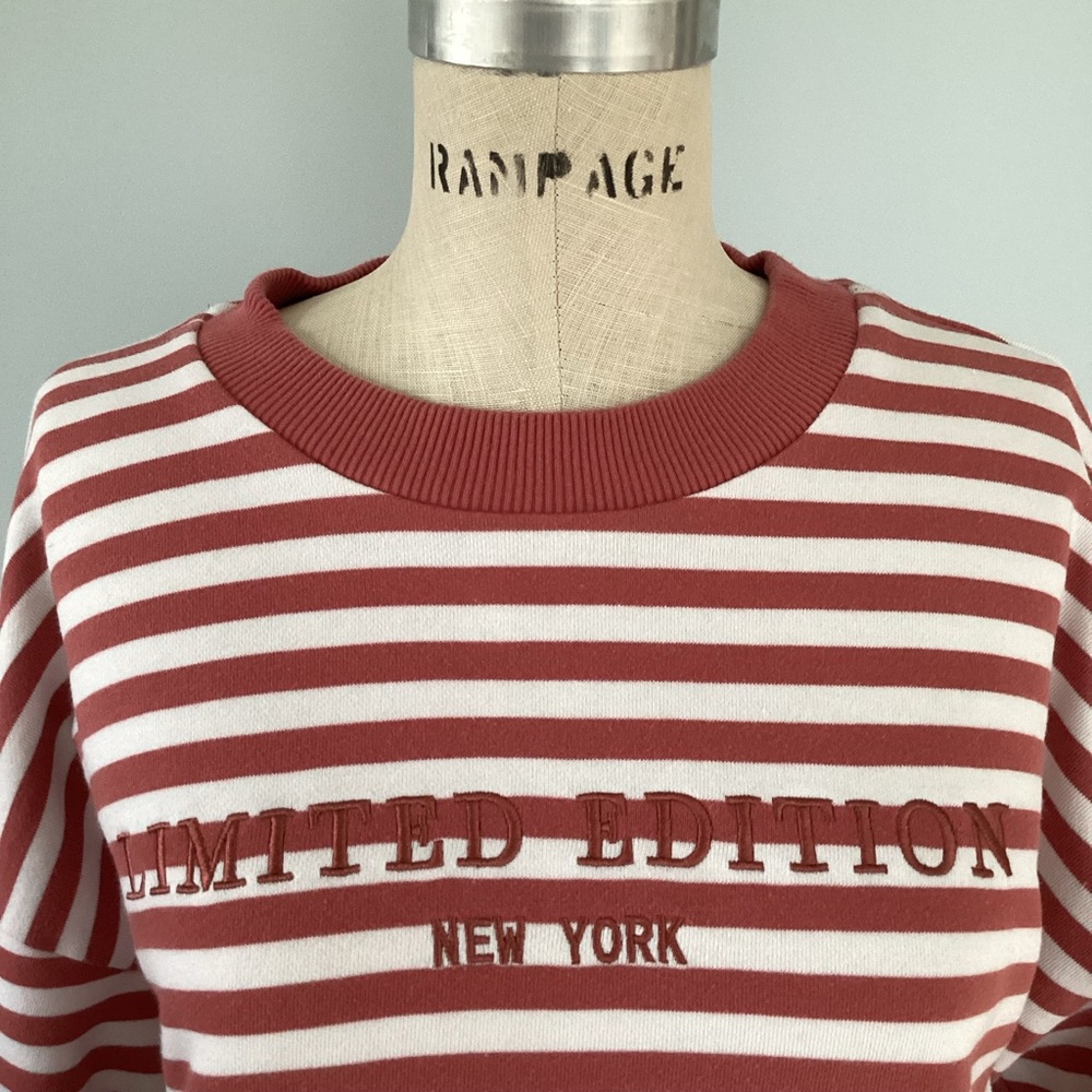 Forever 21 Limited Edition Striped Sweatshirt Size Medium